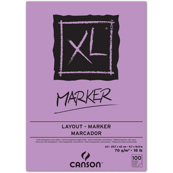 RayArt  Canson XL Marker A3 100 feuilles 70g/m²