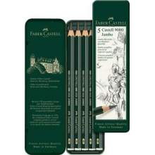 RAYART - Crayon graphite Castell 9000 Jumbo boîte de 5 - Faber Castell - Tunisie Meilleur Prix (Beaux-Arts, Graphique, Peinture,