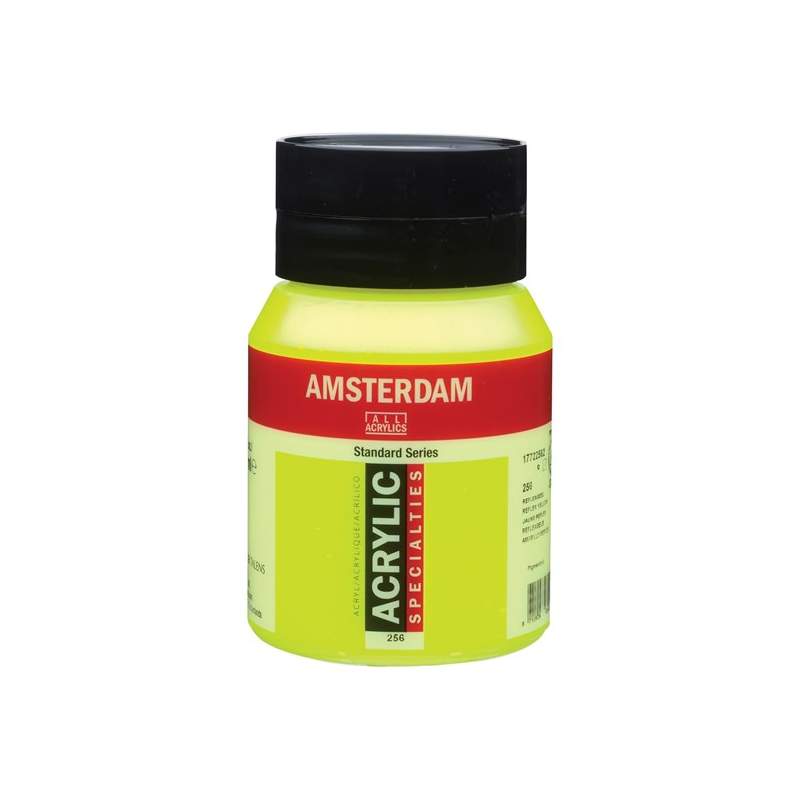 RAYART - Amsterdam Standard Series Acrylique Pot 500 ml Reflex Jaune (fluo) 256 - Tunisie Meilleur Prix (Beaux-Arts, Graphique, 