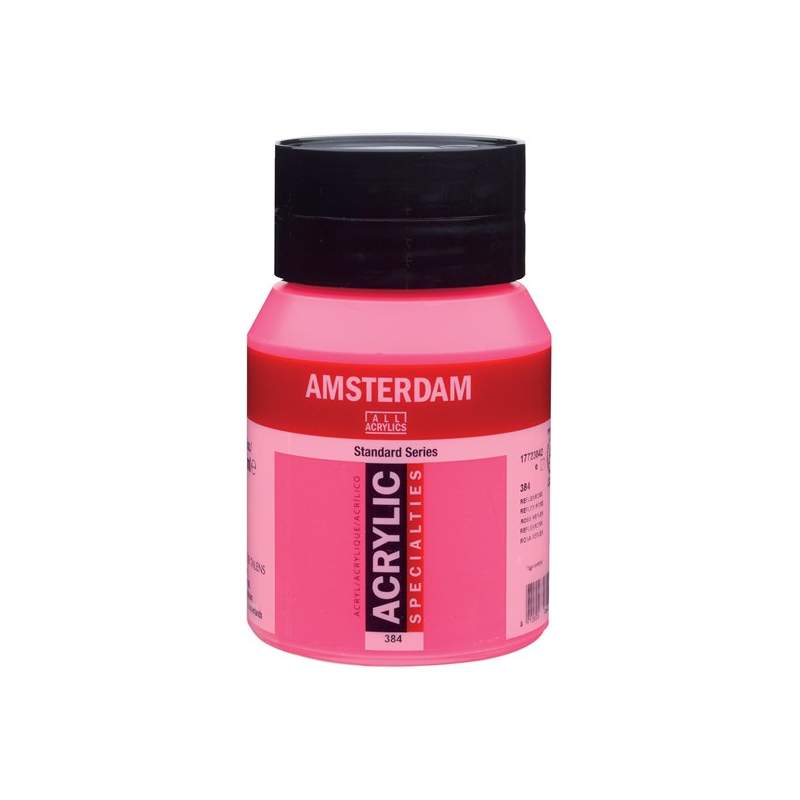 RAYART - Amsterdam Standard Series Acrylique Pot 500 ml Reflex Rose (Fluo) 384 - Tunisie Meilleur Prix (Beaux-Arts, Graphique, P