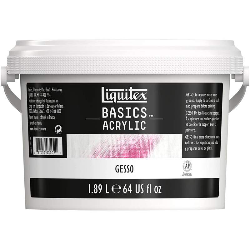 RAYART - Gesso Basics 1.89 L - Liquitex - Tunisie Meilleur Prix (Beaux-Arts, Graphique, Peinture, Acrylique, Huile, Aquarelle, S