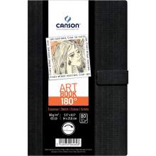 Carnet Art Book 180° 14x21.6 cm 80F - 96Gr - Canson